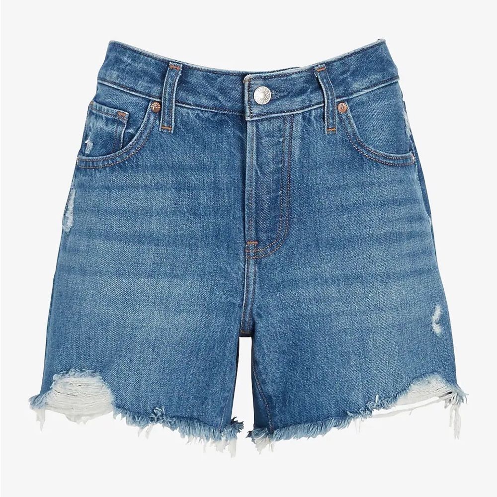 Mid Rise Jean Shorts - Picture 4 of 8